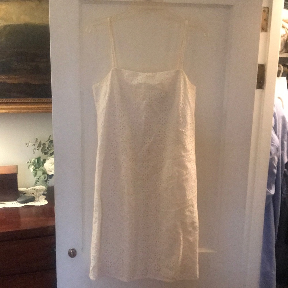 White Eyelet Dress ~10